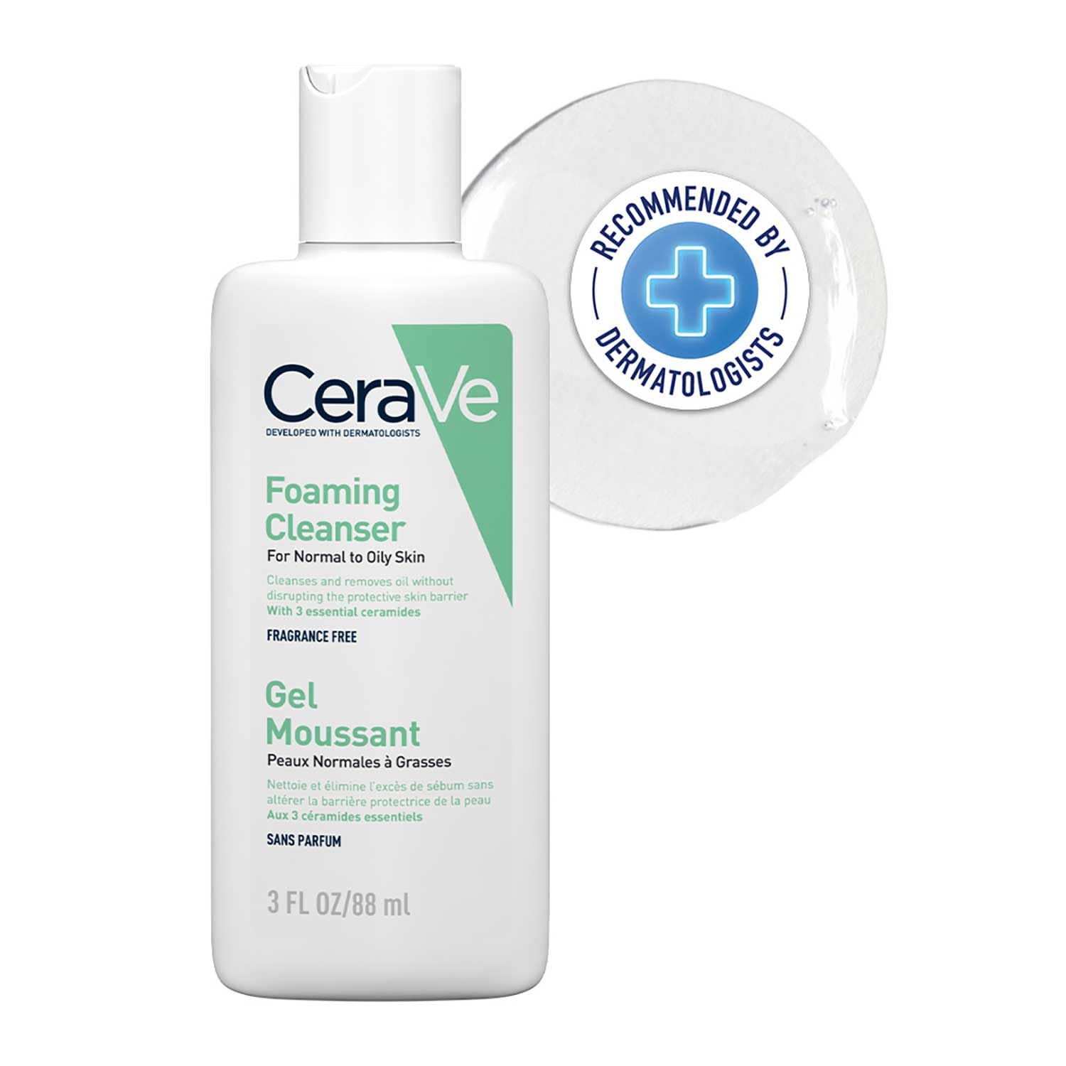 Cerave Foaming Daily Gel Cleanser for Normal to Oily Skin - Distacart