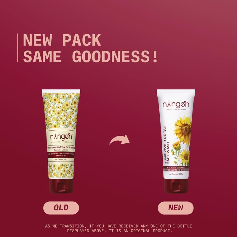 Ningen Sunflower De-Tan Face Wash - Distacart
