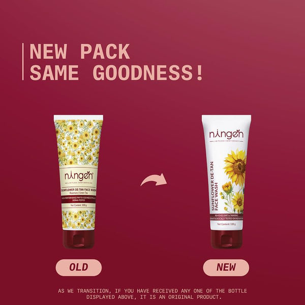 Ningen Sunflower De-Tan Face Wash
