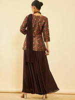 Thumbnail for Soch Floral Printed Regular Kurti With Skirt & Dupatta - Distacart