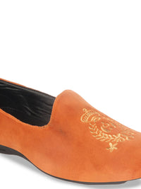 Thumbnail for FAUSTO Men Embellished Detail Lightweight Velvet Loafers