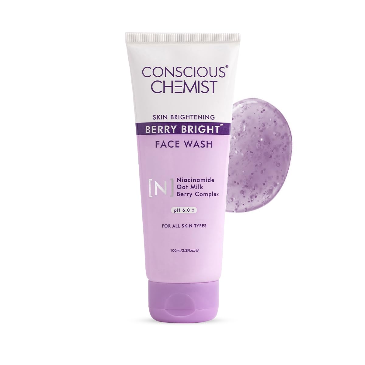 Conscious Chemist Berry Bright Soothing & Calming Face Cleanser - Distacart