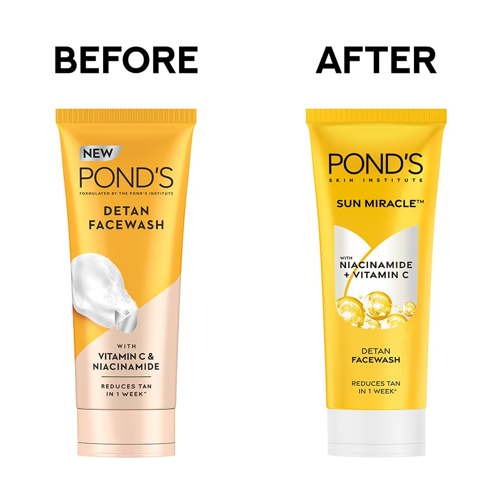 Ponds Detan Facewash with Vitamin C & Niacinamide - Distacart