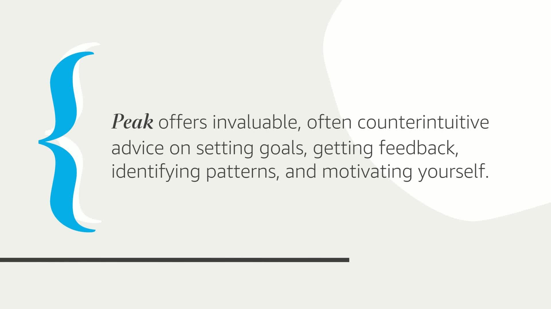 Peak: Secrets from the New Science of Expertise