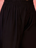 Thumbnail for Joban Fashion Black Silk Embroidery Readymade Kurta Set - Distacart