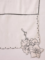 Thumbnail for Joban Fashion White Silk Embroidery Readymade Kurta Set - Distacart