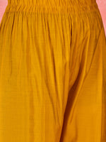 Thumbnail for Joban Fashion Yellow Silk Embroidery Readymade Kurta Set - Distacart