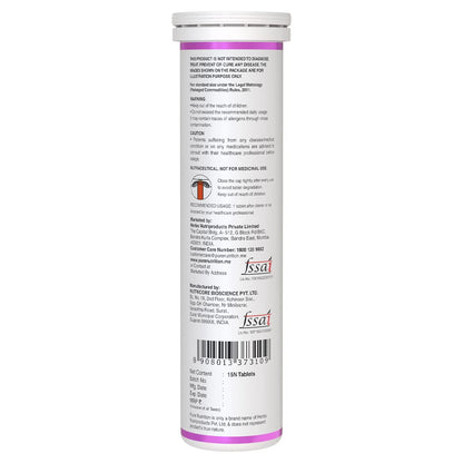 Pure Nutrition Glutathione 500mg with Vitamin C & Saffron Effervescent Tablets - Distacart