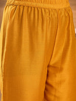 Thumbnail for Joban Fashion Mustard Silk Embroidered Readymade Kurta Set - Distacart