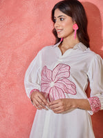Thumbnail for Joban Fashion Off White Silk Embroidered Readymade Kurta Set - Distacart