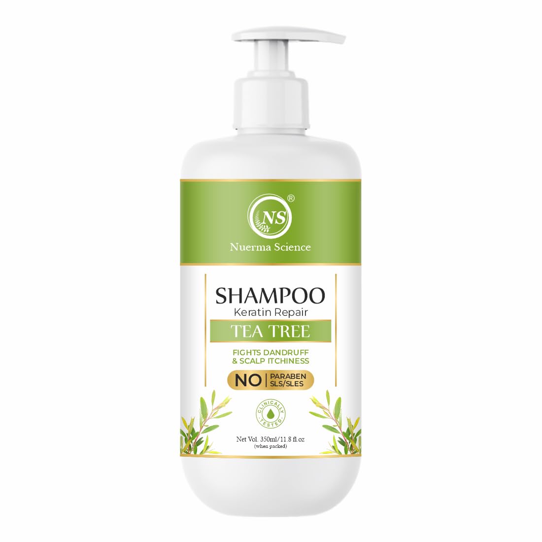 Nuerma Science Keratin Repair Tea Tree Shampoo for Shine, Soft & Frizz-Free Hair Damage Repair - Distacart