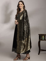 Thumbnail for Anouk Women Ethnic Motifs Embroidered Kurta with Trousers & Dupatta
