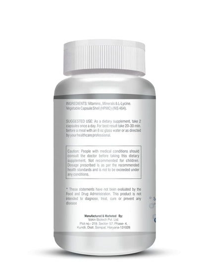 Vokin biotech Women - Multi-Vit Daily - 13 Vitamins & 10 Minerals -Support Boost Energy & Vitality- 767mg- (90 Capsules)