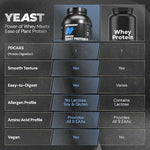 Thumbnail for Nutrabay Yeast Protein Powder - , Rich Chocolate Crème | 25g Protein & 6.7g BCAA Per Scoop | All 9 EAAs | PDCAAS of 1 | Lactose Free, Soy Free | Superior Muscle Growth & Recovery