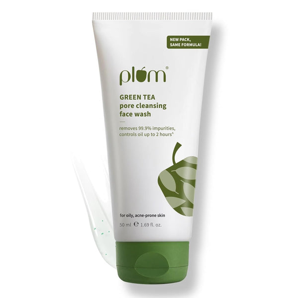 Plum Green Tea Pore Cleansing Face Wash With Glycolic Acid - Fights Acne & Oil For Clear Skin - Distacart