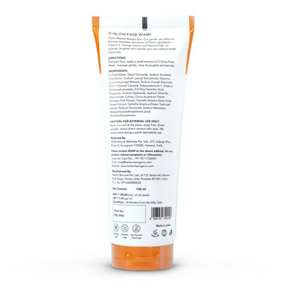 Bella Vita C-Glow Vitamin C Face Wash Brightening Formula for Men and Women,100 ml - Distacart