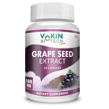 Vokin Biotech Grapes Seed Extract Support Immune System and Antioxidant Supplement 95% Polyphenols 60 Capsules