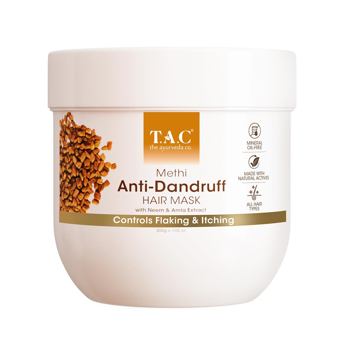 TAC - The Ayurveda Co. Methi, Bhringraj & Amla Hair Mask For Hair Growth with Natural Keratin - Distacart
