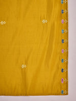 Thumbnail for Joban Fashion Mustard Silk Embroidery Readymade Kurta Set - Distacart