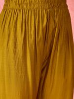 Thumbnail for Joban Fashion Mustard Silk Embroidery Readymade Kurta Set - Distacart