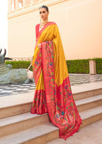 Thumbnail for Monjolika Fashion Mustard Colour Soft Silk Sarees With Traditional Motifs