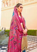 Thumbnail for Monjolika Fashion Blue Colour Soft Silk Sarees With Traditional Motifs