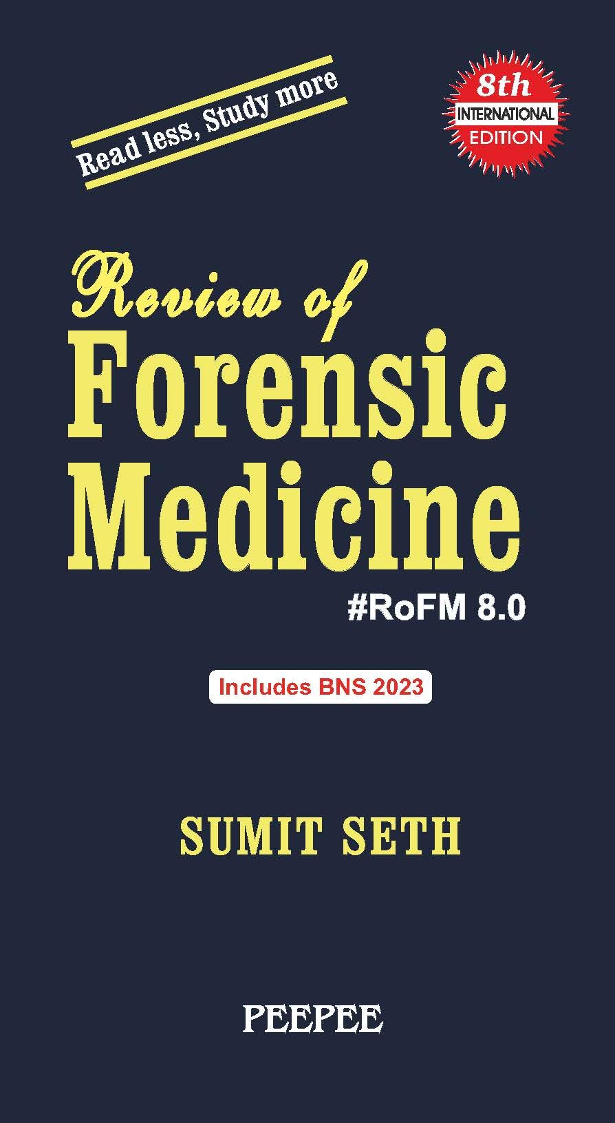 Review Of Forensic Medicine 8/E 2026-Sumit Seth - Dista