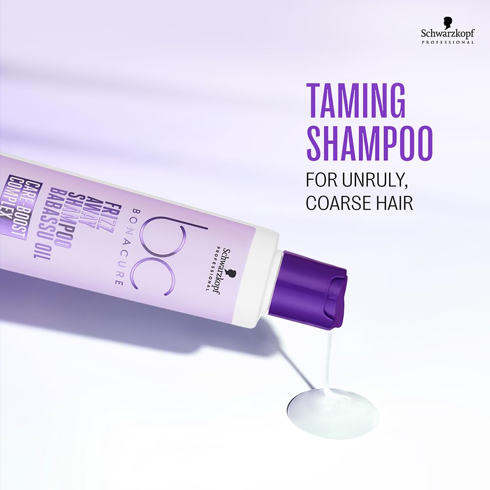 Schwarzkopf Professional Bonacure Frizz Away Shampoo With Babassu Oil - Distacart
