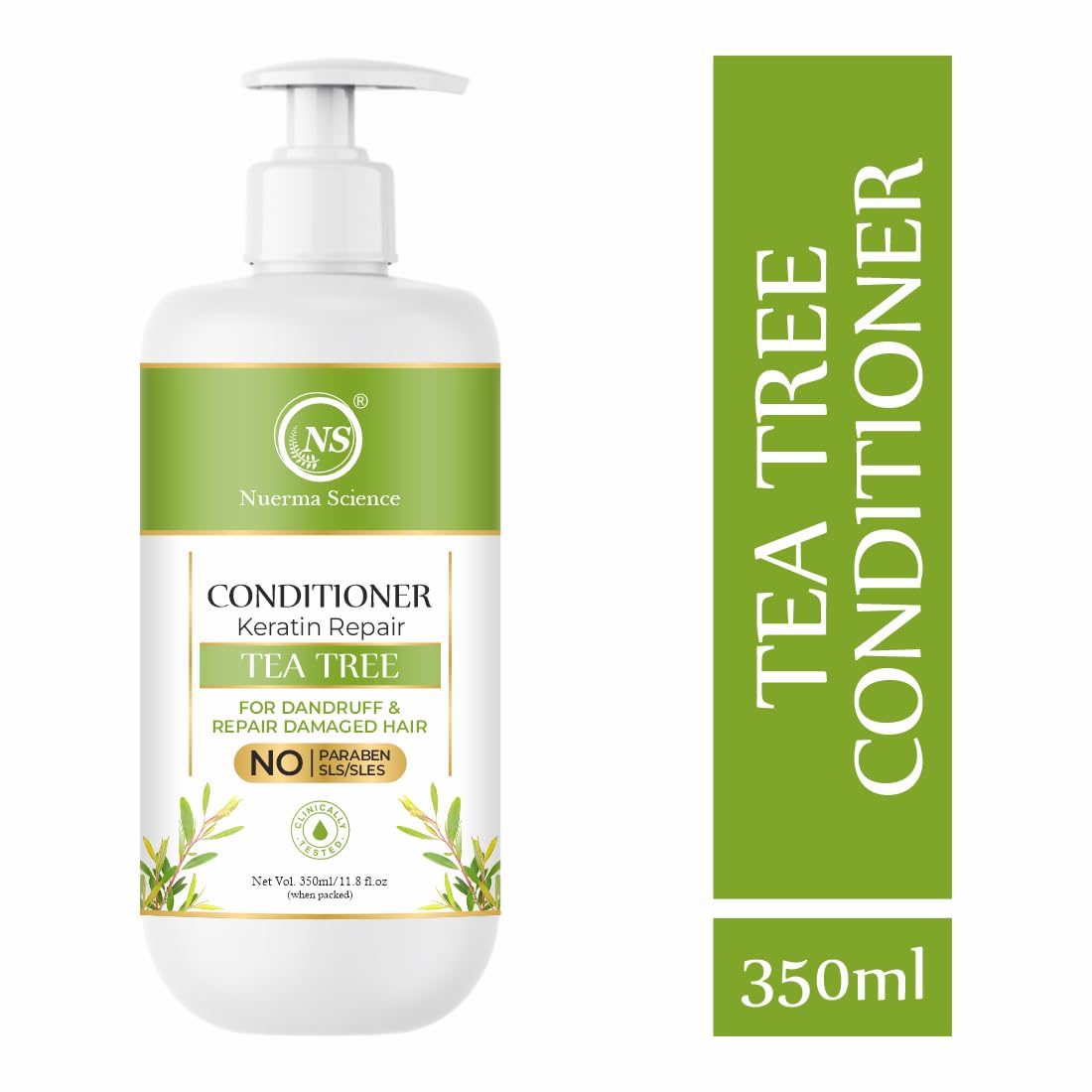Nuerma Science Keratin Repair Tea Tree Hair Conditioner for Dandruff & Repair Damaged Hair - Distacart