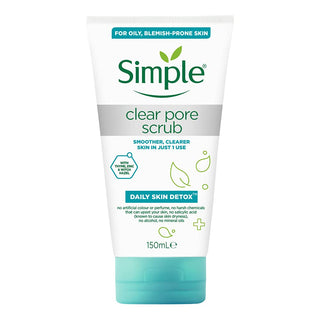 Simple Daily Skin Detox Clear Pore Facial Scrub - Distacart