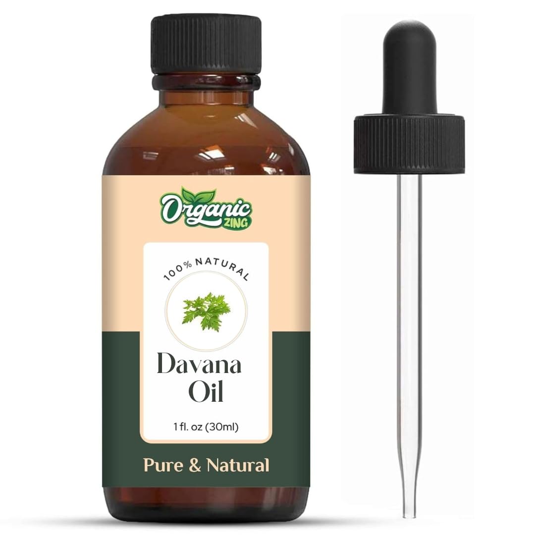 Organic Zing Davana (Artemisia Pallens) Oil | Pure & Natural Essential Oil for Skincare, Aroma and Diffusers - Distacart