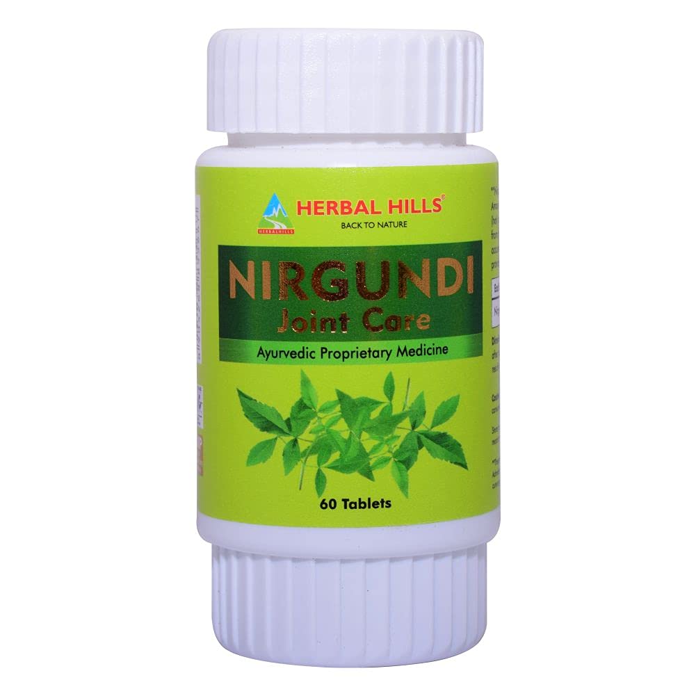 Herbal Hills Nirgundi Joint Care Tablets - 60 Tablets - Distacart
