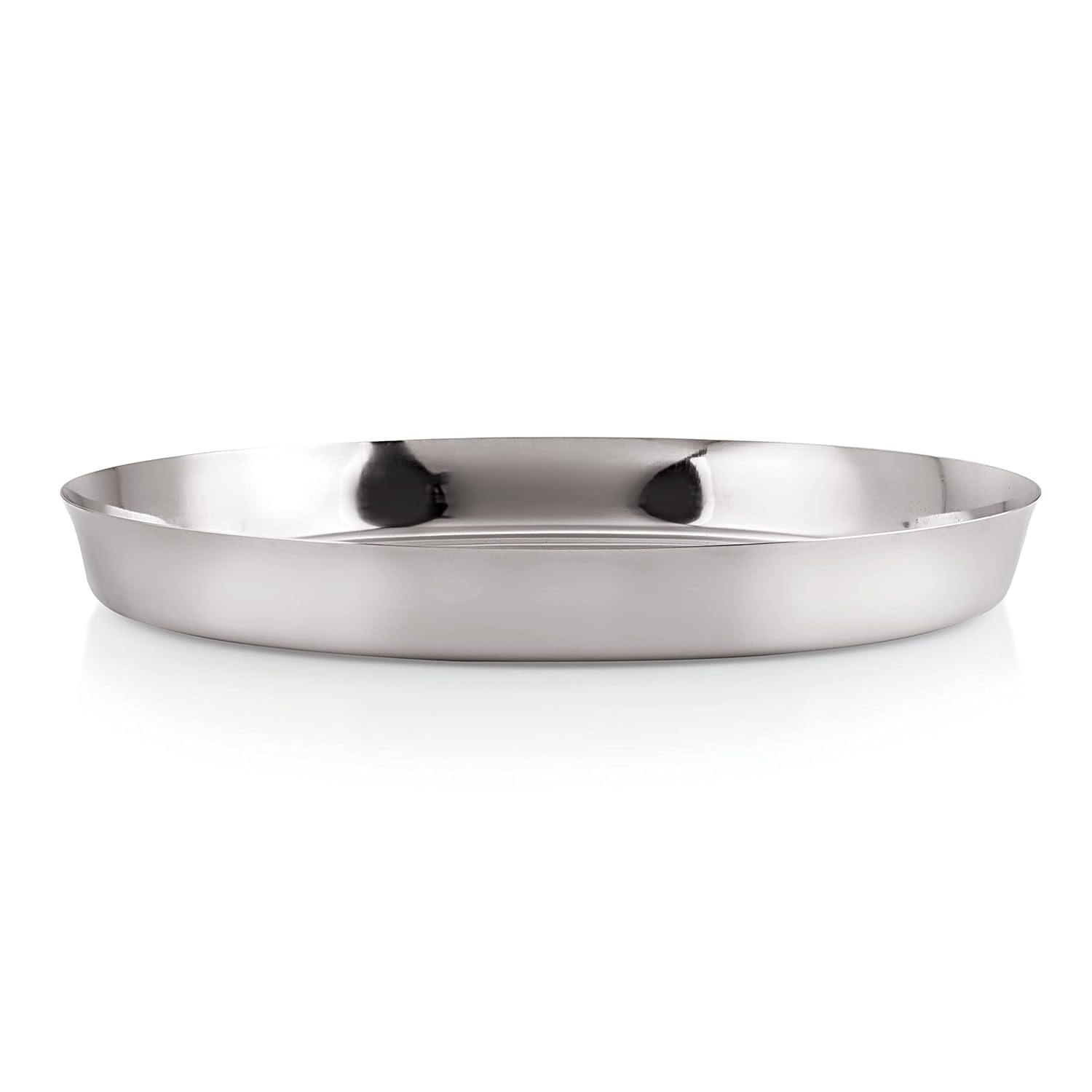 HAZEL Stainless Steel Plates Set|Dinner & Lunch Set of 6, 25.5 cm - Dista