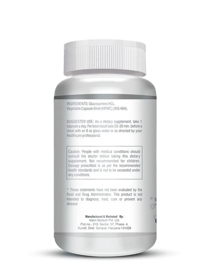 Vokin Biotech Glucosamine HCL Supplement Supports Joint Health -500mg (90 Capsules)