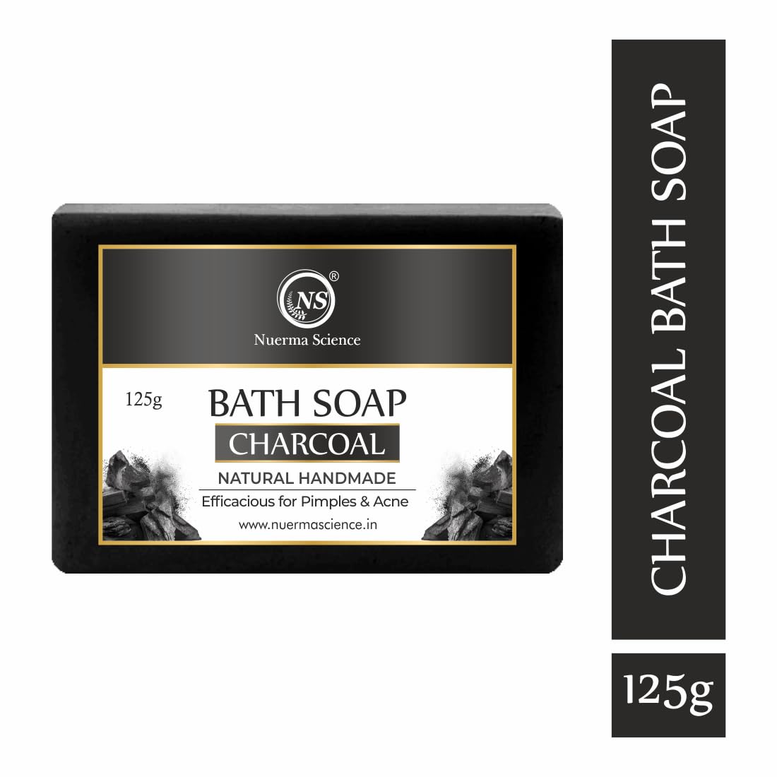 Nuerma Science Charcoal Bath Soap | Efficacious for Pimples & Acne - Distacart