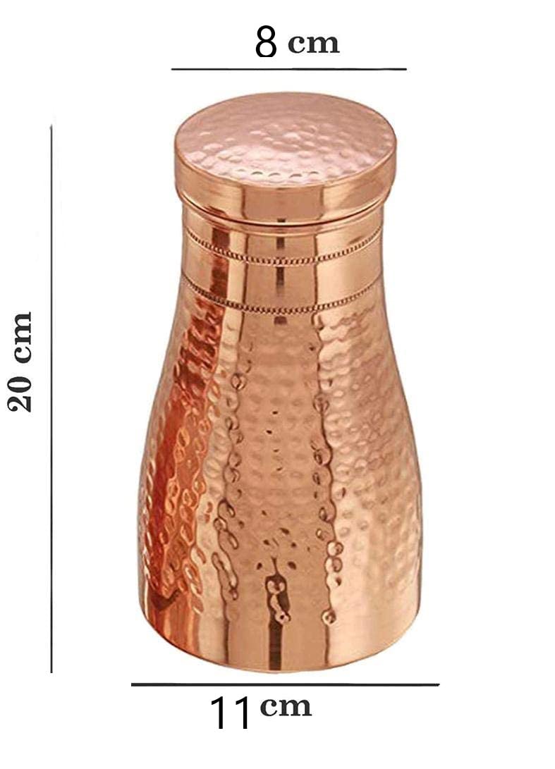 KC Pure Copper Designer Copper Water Bottle 1250 ML - Dista