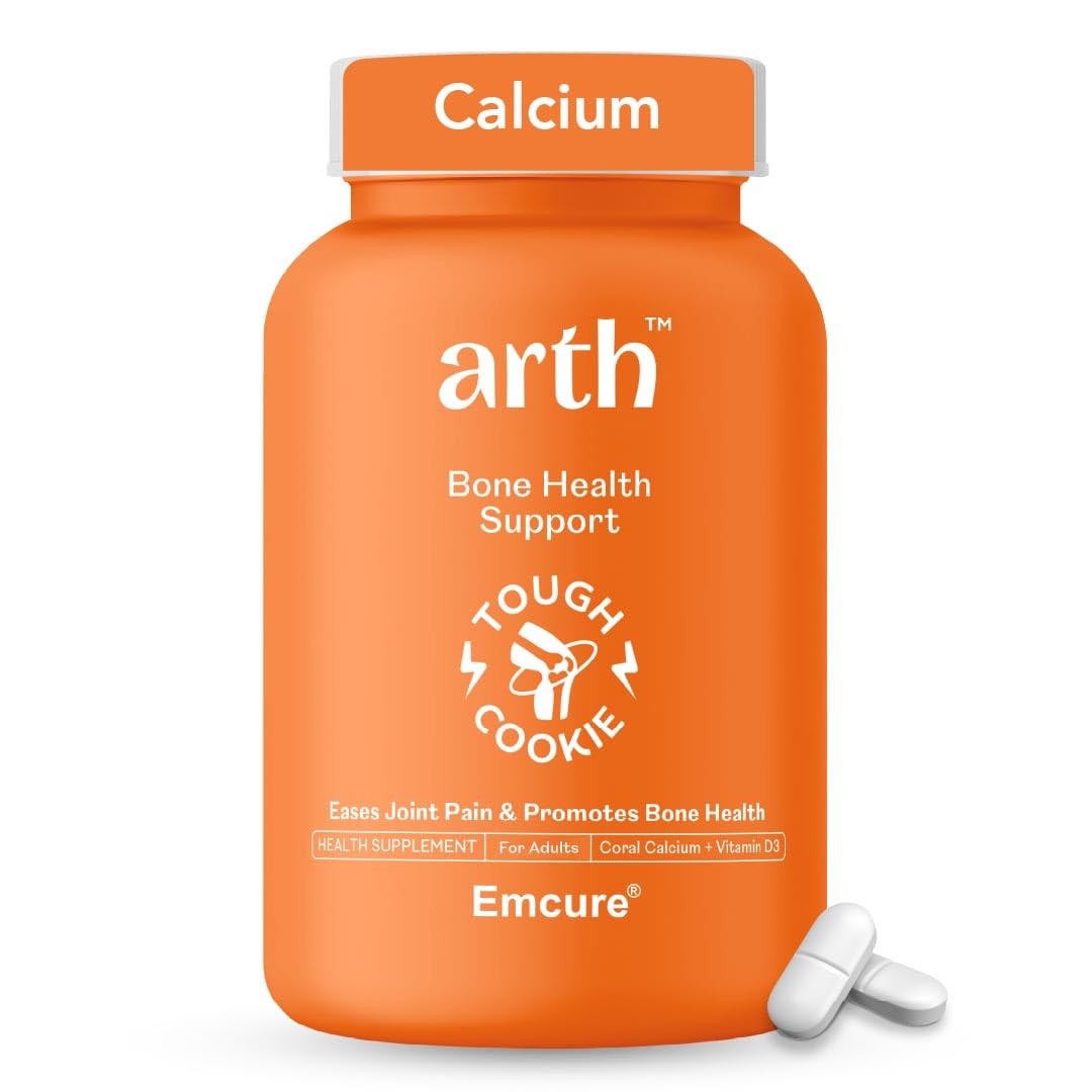 Arth Bone Health Supplement With Coral Calcium (1000 Mg) & Vitamin D3 Tablets (600 Iu)