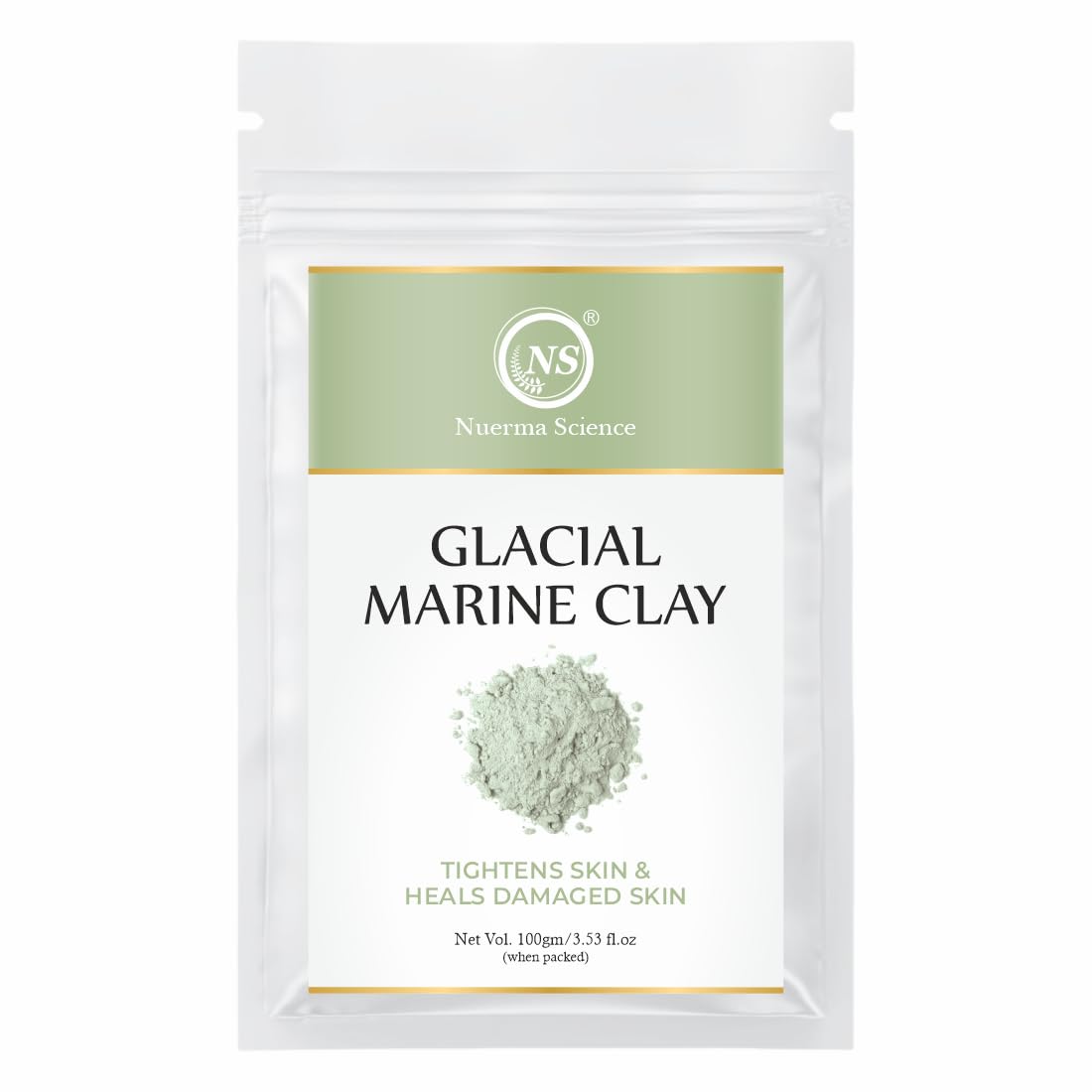 Nuerma Science Glacial Marine Clay | Tightens Skin & Heals Damaged Skin - Distacart