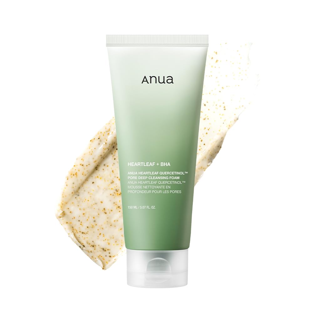 Anua Heartlef Quercetinol Pore Deep Cleansing Foam - Korean Skincare - Distacart