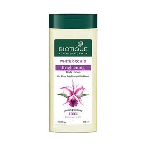Biotique Advanced Ayurveda Bio White Orchid Skin Whitening Body Lotion - Distacart