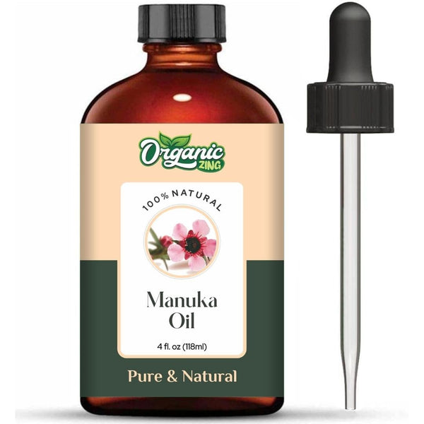 Organic Zing Manuka (Leptospermum scoparium) Oil | Pure & Natural Oil for Skin Care. Hair Care, Aroma & Diffusers