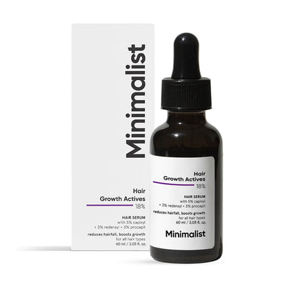 Minimalist Hair Growth Actives 18% Hair Serum - Distacart