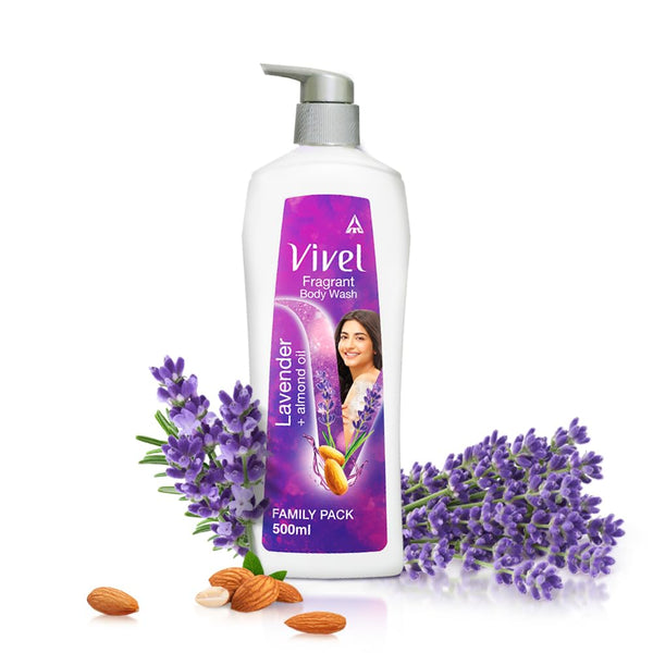 Vivel Lavender & Almond Oil Body Wash - Distacart