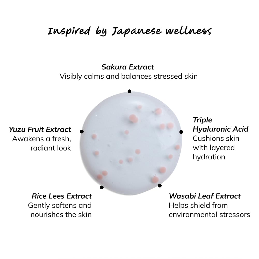 ILEM JAPAN Dew Serum | Capsule Technology Face Serum with Sakura Extract, Niacinamide, Hyaluronic Acid, Stable Vitamin C & Ceramides | Made in Japan