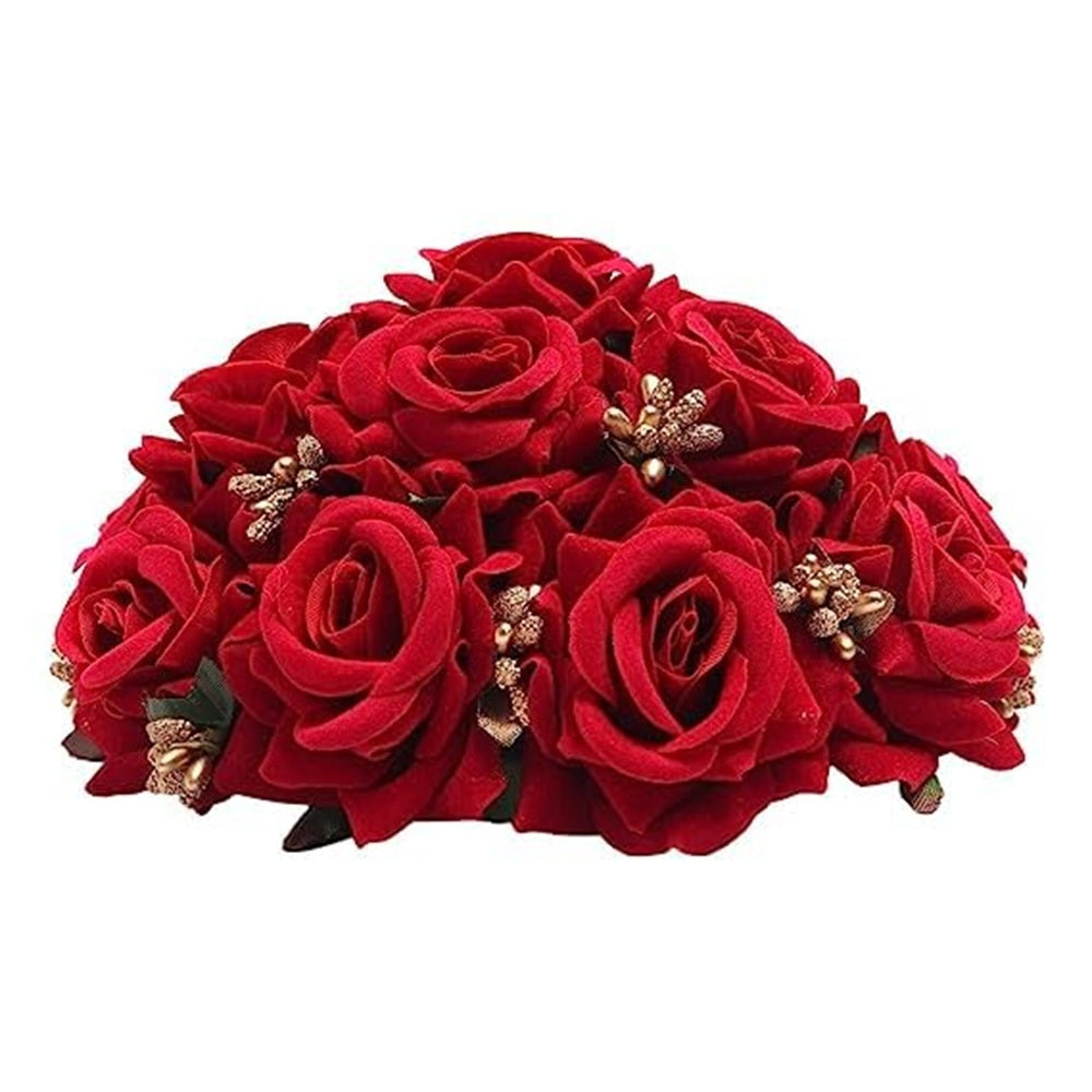 Red Rose Juda With Gold Pollens