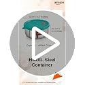 HAZEL Stainless Steel Air Tight Storage Container 450ML | Leak Proof Lunch Box - Dista