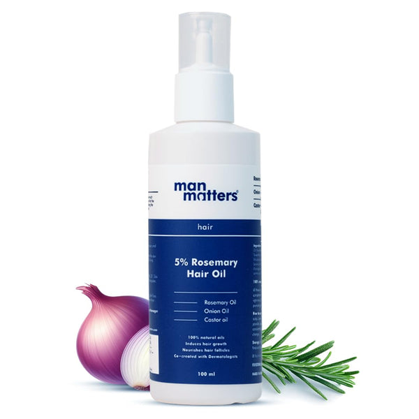 Man Matters Hair Oil for Men With Bhringraj, Onion, Amla, Shikakai & Brahmi Oil. - Distacart