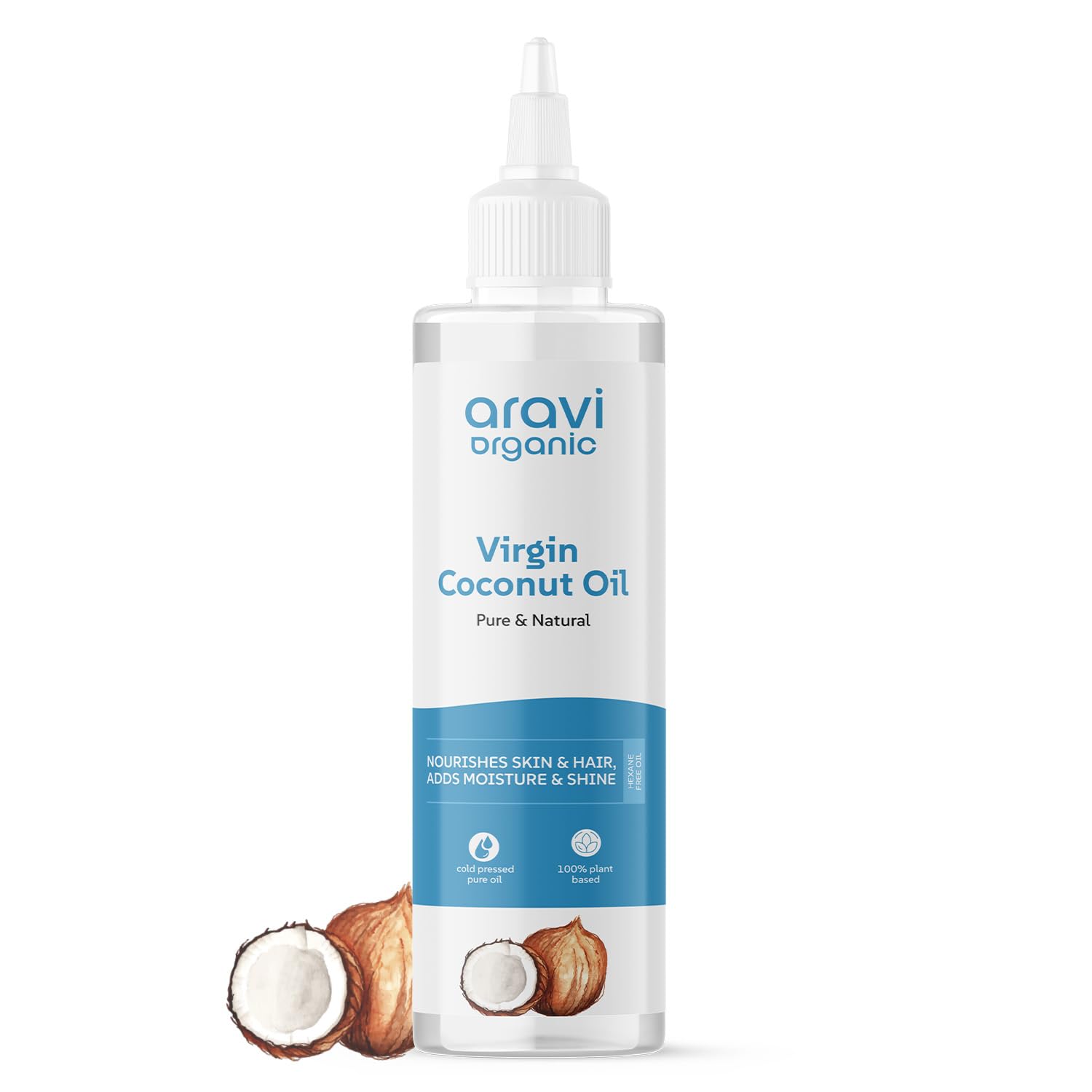 Aravi Organic 100% Pure Extra Virgin Cold Pressed Coconut Oil - Distacart