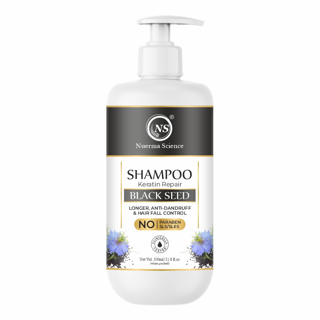 Nuerma Science Sulphate Free Keratin Repair Black Seed Shampoo For Keratin Botox and Coloured Hair - Distacart