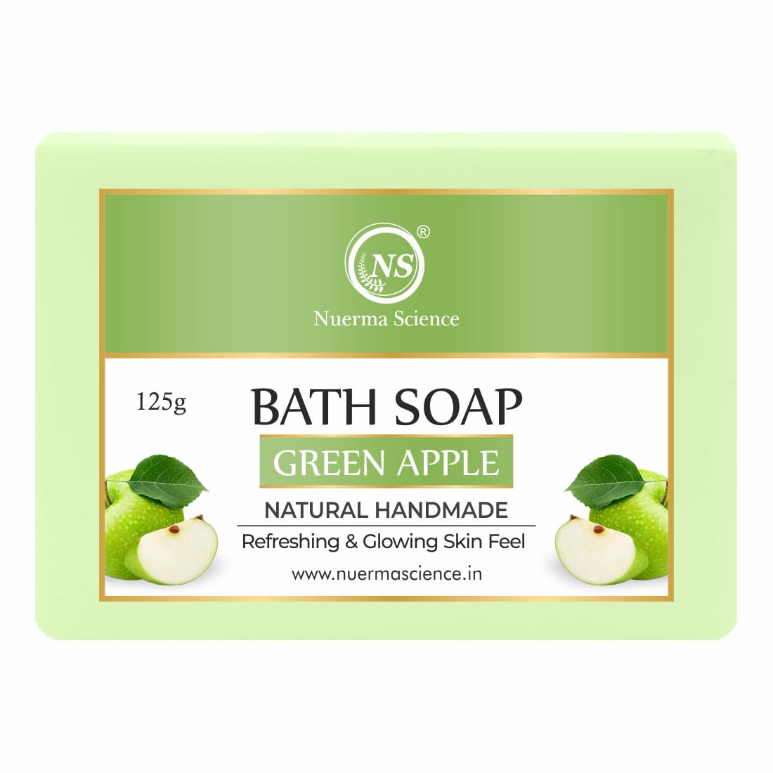 Nuerma Science Green Apple Bath Soap | Refreshes & Revitalizes Skin - Distacart
